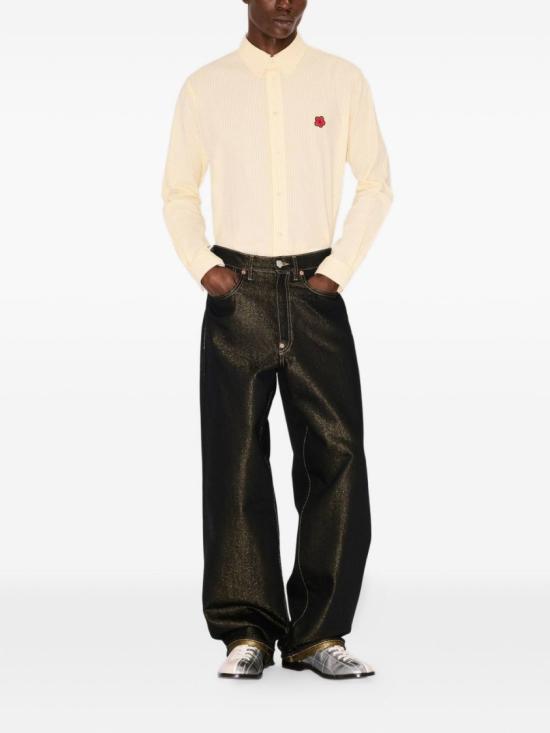26SS 겐조 보케 플라워 엠브로이더드 캐주얼 셔츠 FG55CH4109KB38 Neutrals - KENZO
