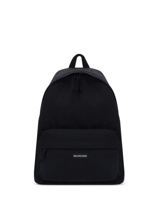 26FW 발렌시아가 로고 패치 익스플로러 백팩 5032212VZ371000 Black