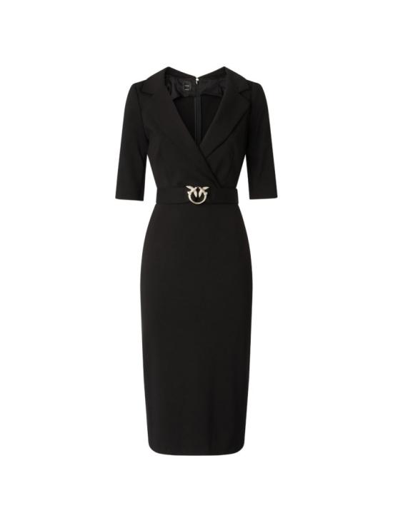 26FW 핑코 롱 원피스 107475A3AHZ99 Black