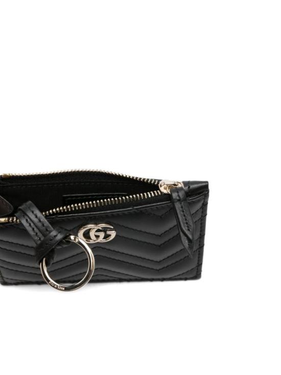 26SS 구찌 GG 마몽 키 케이스 837747AAET81000 Black - GUCCI