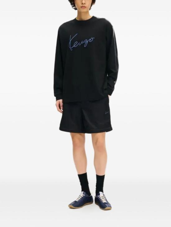 26FW 겐조 긴팔 티셔츠 FG65TL3614SG99J Black - KENZO