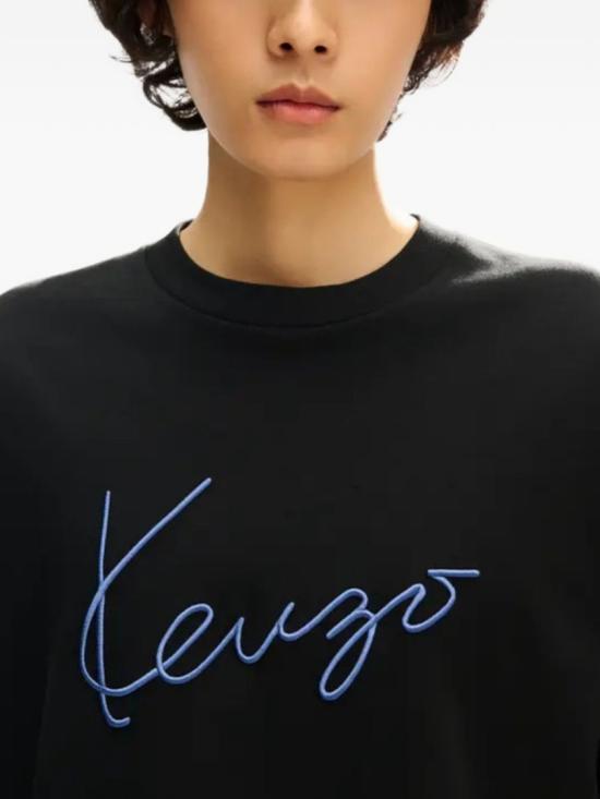 26FW 겐조 긴팔 티셔츠 FG65TL3614SG99J Black - KENZO