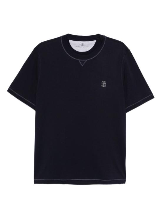 26FW 브루넬로 쿠치넬리 반팔 티셔츠 M0B131328GCW369 Black