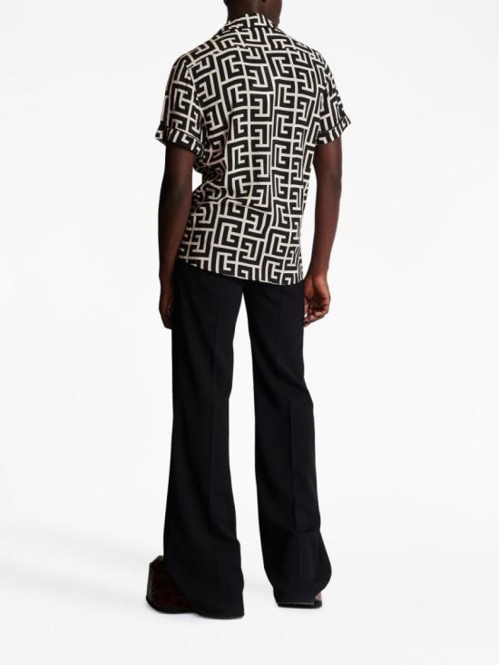 26SS 발망 반팔 셔츠 FH1HN011VD01GFE Black - BALMAIN