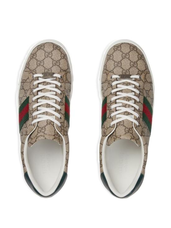 26FW 구찌 에이스 웹 스니커즈 760775FACMZ9746 Green - GUCCI