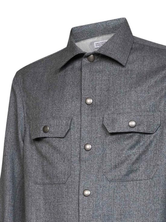 26FW 브루넬로 쿠치넬리 긴팔 셔츠 MY6660721C002 Grey - BRUNELLO CUCINELLI
