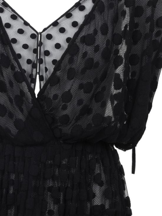 26SS 드리스 반 노튼 미디 원피스 0110073291900 Black - DRIES VAN NOTEN