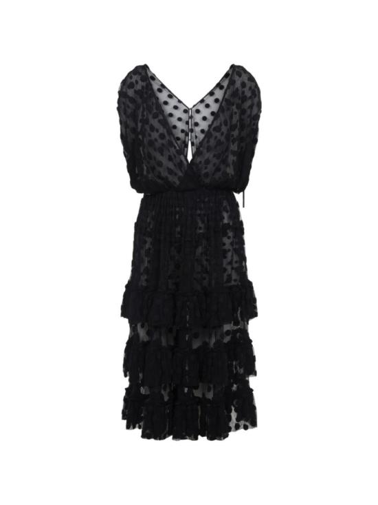 26SS 드리스 반 노튼 미디 원피스 0110073291900 Black