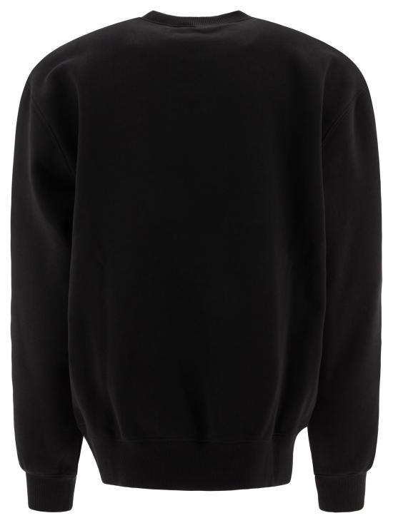 26FW 칼하트 WIP 로고 스웨트셔츠 I030546 0D2 XX Black white - CARHARTT WIP