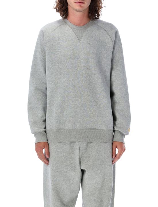 26FW 칼하트 WIP 체이스 스웨트셔츠 I033660 00M XX Grey heather gold