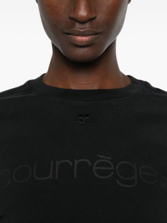 26FW 쿠레쥬 긴팔 티셔츠 326JTS275JS0305B126 Black - COURREGES
