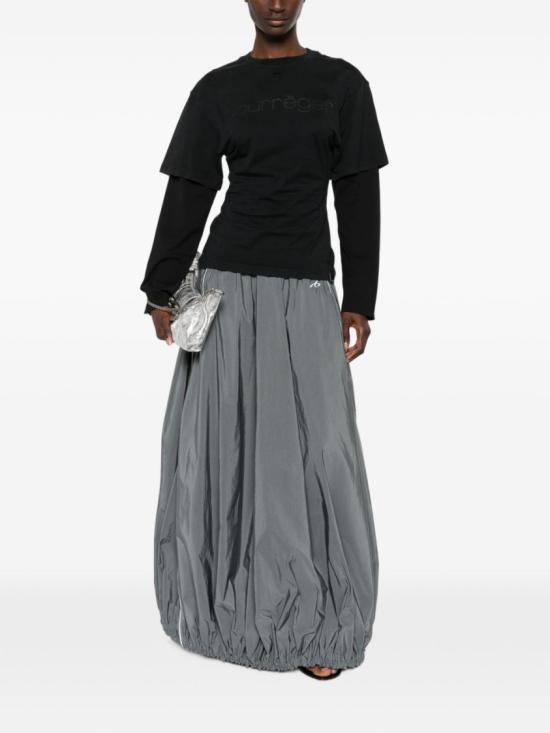 26FW 쿠레쥬 긴팔 티셔츠 326JTS275JS0305B126 Black - COURREGES