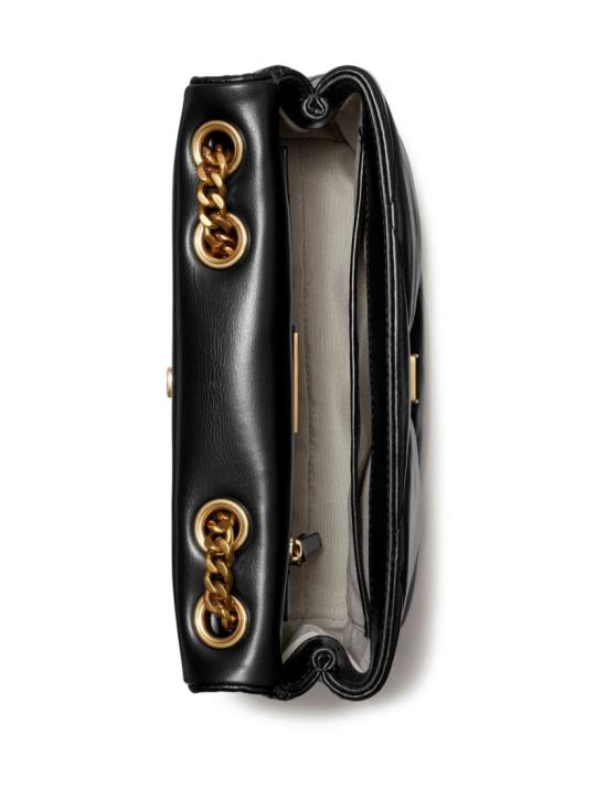 26FW 토리버치 스몰 키라 다이아몬드 퀼트 컨버터블 숄더백 154706001 Black - TORY BURCH