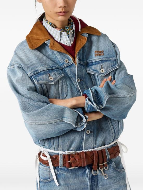 26FW 미우미우 데님 자켓 GWB313196YS OOOF0013 Blue - MIU MIU