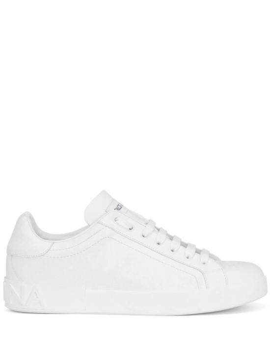 26FW 돌체앤가바나 카프스킨 포르토피노 스니커즈 CS1772A106580001 White