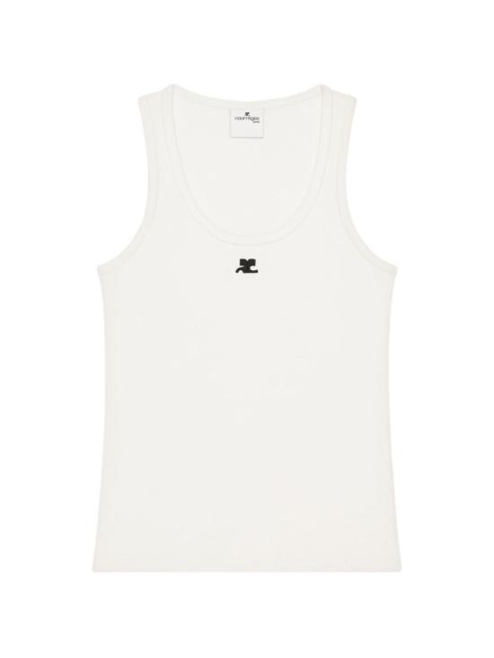 26FW 쿠레쥬 민소매 티셔츠 326JDE167JS01940001 White