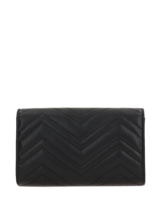 26SS 구찌 GG 마몽 체인 월렛 837745AAET81000 Black - GUCCI