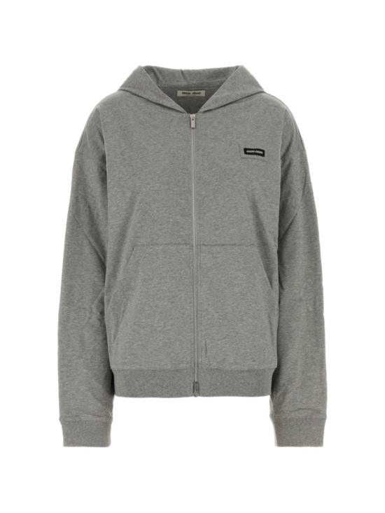26FW 미우미우 후드 티셔츠 MJLA63192DS OOOF0031 Grey