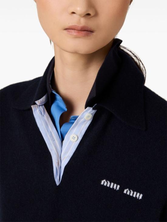 26FW 미우미우 긴팔 티셔츠 MMLA2015Z1S OOOF0008 Black - MIU MIU