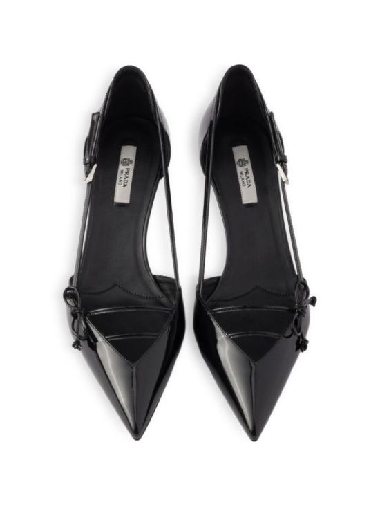 26SS 프라다 오픈 사이드 레더 펌프스 1I442O011F B045F0002 Black - PRADA