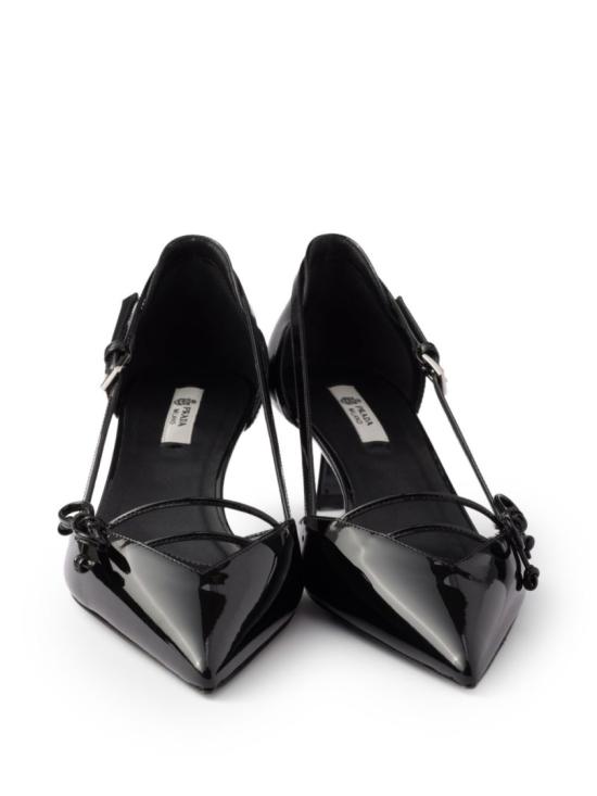26SS 프라다 오픈 사이드 레더 펌프스 1I442O011F B045F0002 Black - PRADA