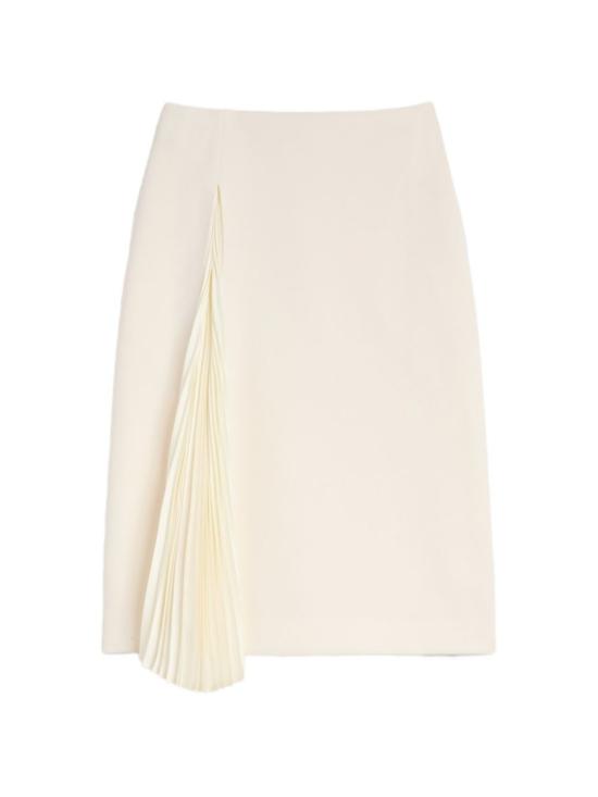 26FW 질샌더 미디 스커트 J02MA0402J40356102 Neutrals