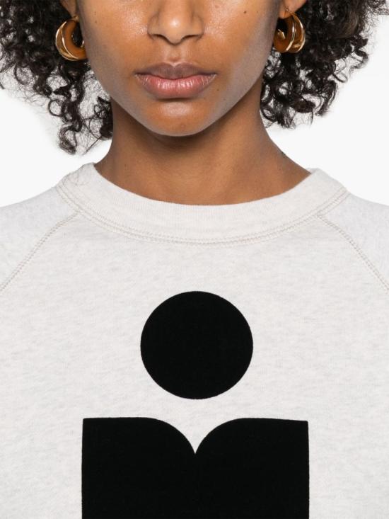 26FW 이자벨마랑에뚜왈 밀리니 코튼 스웨트셔츠 SW0160FAA1M07E23EC Neutrals - ISABEL MARANT ETOILE