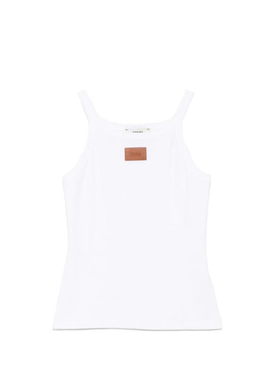 26FW 펜디 민소매 티셔츠 FS7966AW87F0ZNM White