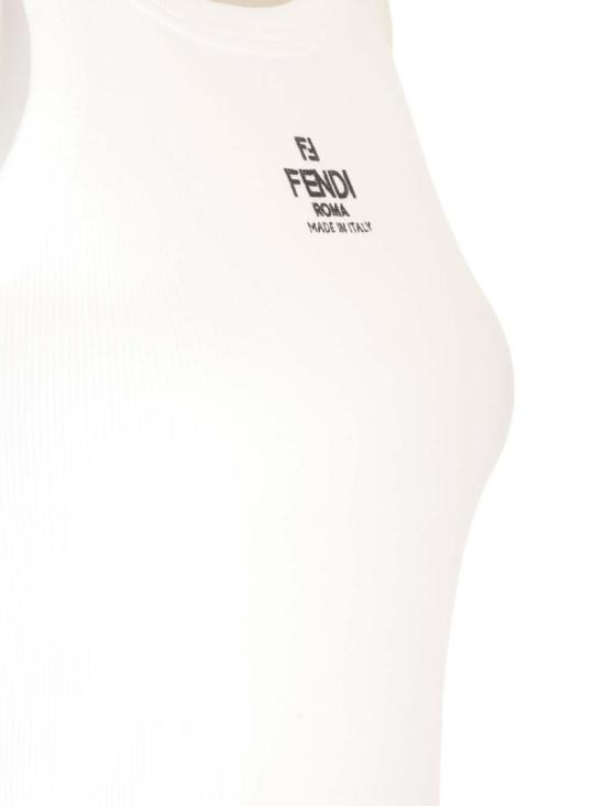 26FW 펜디 민소매 티셔츠 FS7966AW87F0ZNM White - FENDI