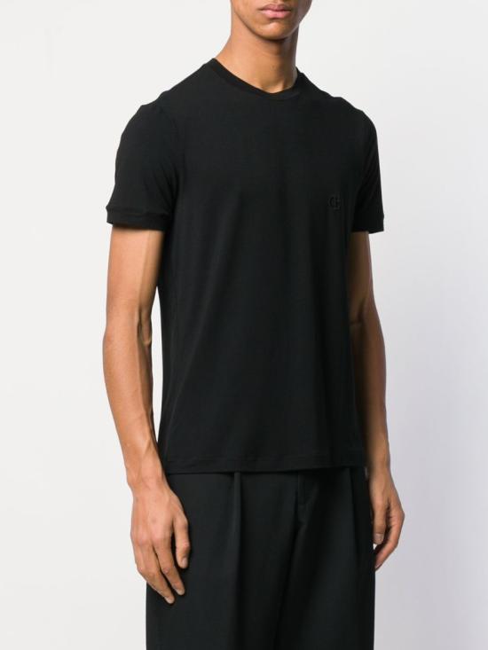 26FW 조르지오 아르마니 반팔 티셔츠 3GST52SJP4ZUC99 Black - GIORGIO ARMANI
