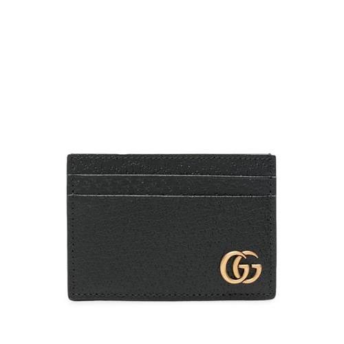 26FW 구찌 GG 마몽 레더 머니 클립 436022DJ20T1000 Black - GUCCI