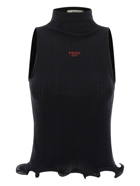 26SS 펜디 민소매 티셔츠 FS9740AVFEF0GME Black