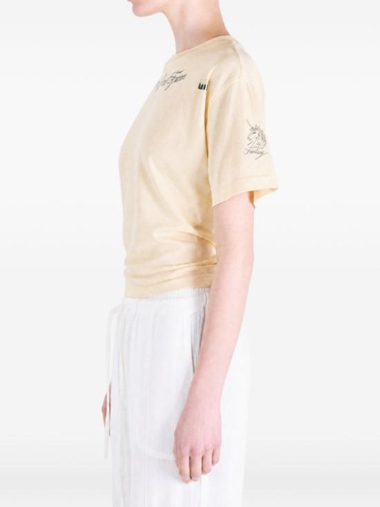 26FW 발렌시아가 클래식 잉크 코튼 티셔츠 A0016UTUVQ39002 Neutrals - BALENCIAGA