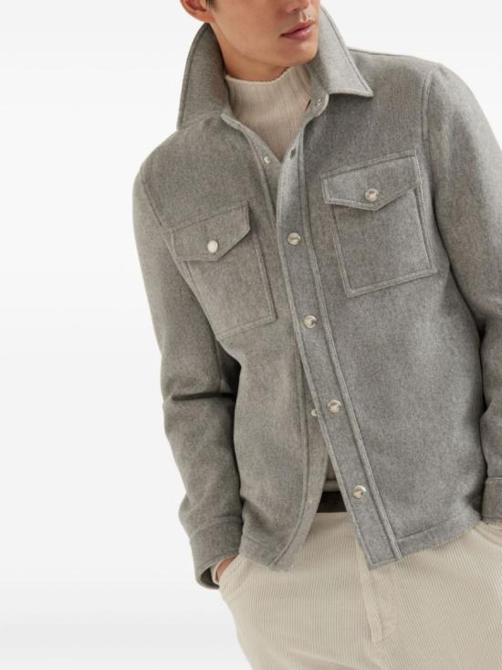 26FW 브루넬로 쿠치넬리 자켓 MT4016549CMD05 Grey - BRUNELLO CUCINELLI