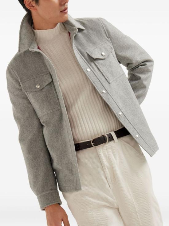 26FW 브루넬로 쿠치넬리 자켓 MT4016549CMD05 Grey - BRUNELLO CUCINELLI