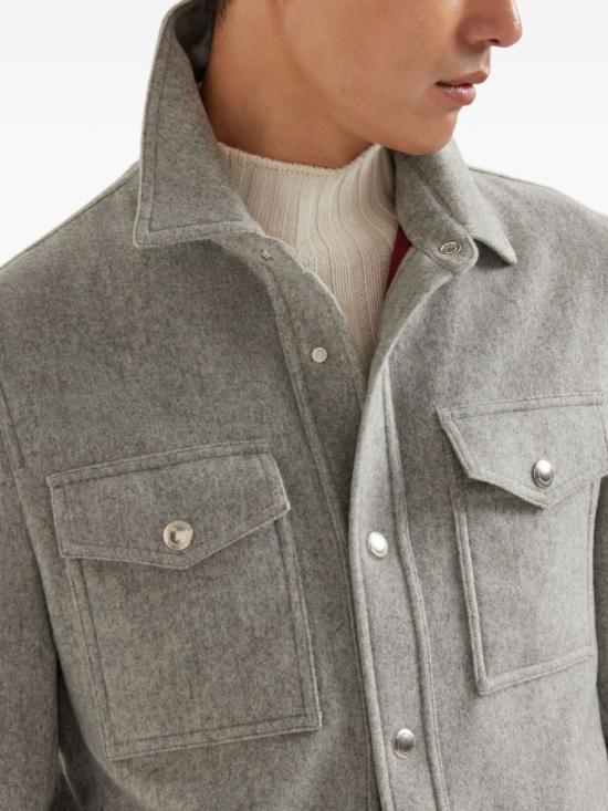 26FW 브루넬로 쿠치넬리 자켓 MT4016549CMD05 Grey - BRUNELLO CUCINELLI