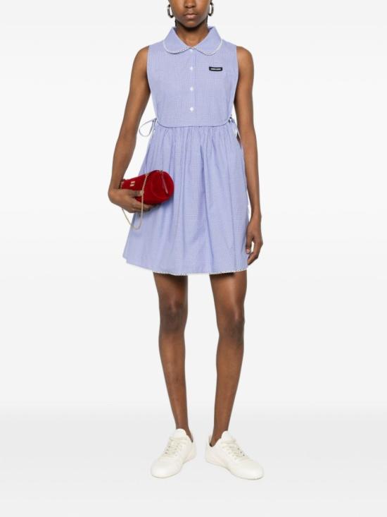 26SS 미우미우 숏 원피스 MF6203187GS OOOF0AZ1 Blue - MIU MIU