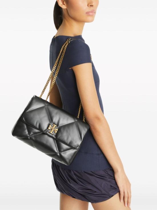 26FW 토리버치 키라 다이아몬드 퀼트 컨버터블 숄더백 154704001 Black - TORY BURCH