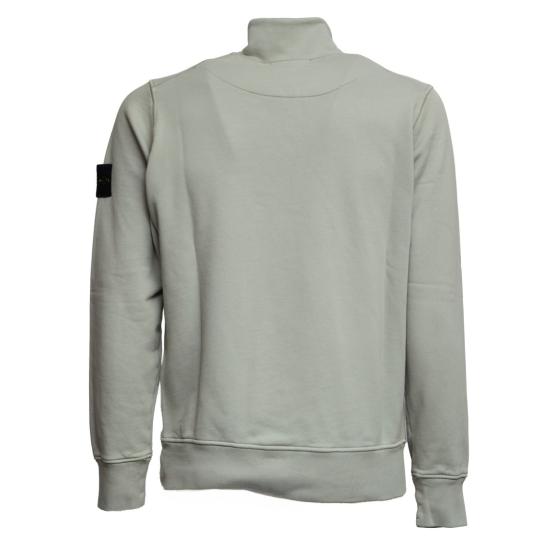 26SS 스톤 아일랜드 오가닉 코튼 플리스 레귤러핏 하프집 스웨트셔츠 L1S156100070 S0051 Green - STONE ISLAND
