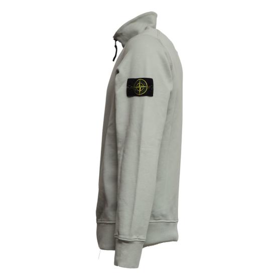 26SS 스톤 아일랜드 오가닉 코튼 플리스 레귤러핏 하프집 스웨트셔츠 L1S156100070 S0051 Green - STONE ISLAND