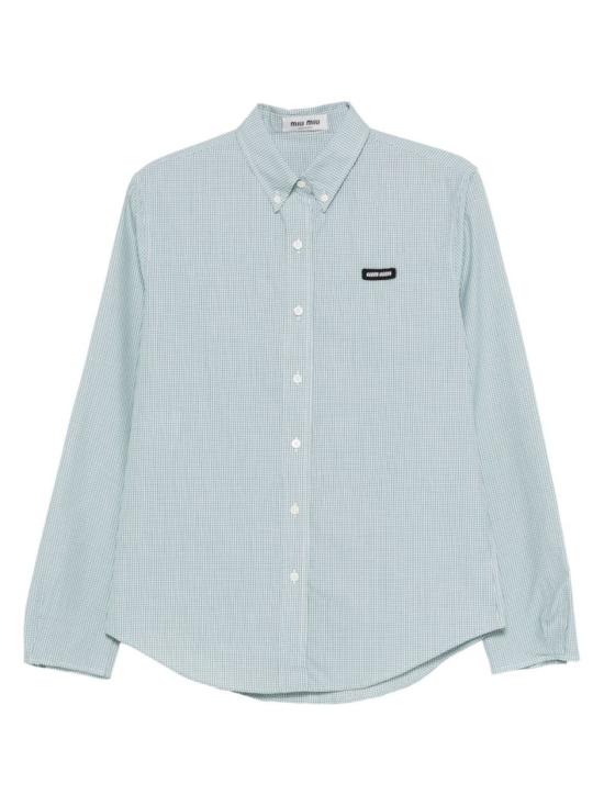 26SS 미우미우 포플린 셔츠 MK18421805S OOOF077U Grey