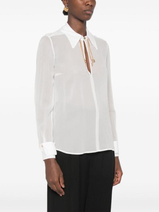 26FW 엘리자베타프랜치 블라우스 CA19466E2360 White - ELISABETTA FRANCHI