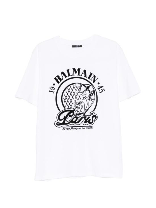 26FW 발망 반팔 티셔츠 HH1EG000BD68GAB White