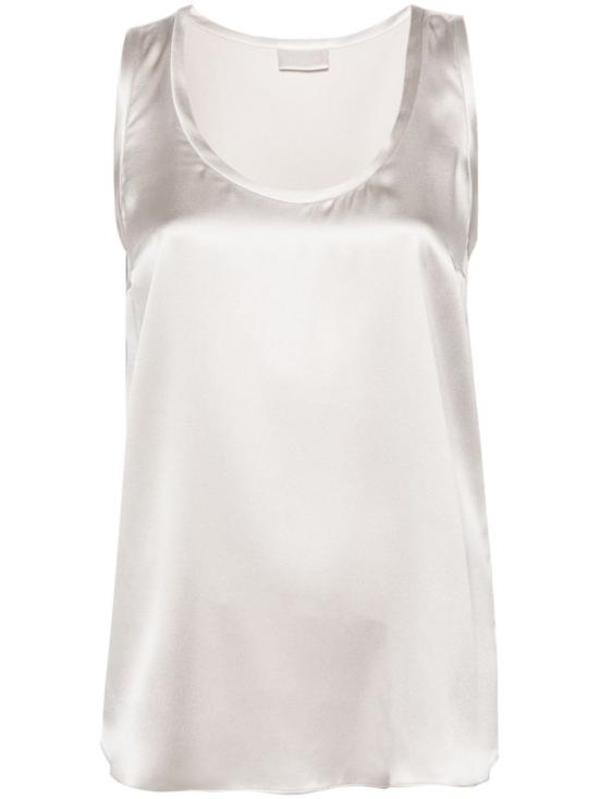 26FW 브루넬로 쿠치넬리 실크 탱크 탑 M0C59E0600C8561 White