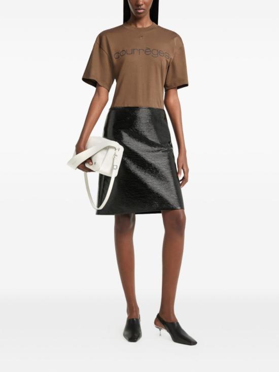 26FW 쿠레쥬 반팔 티셔츠 326JTS168JS0312B263 Brown - COURREGES