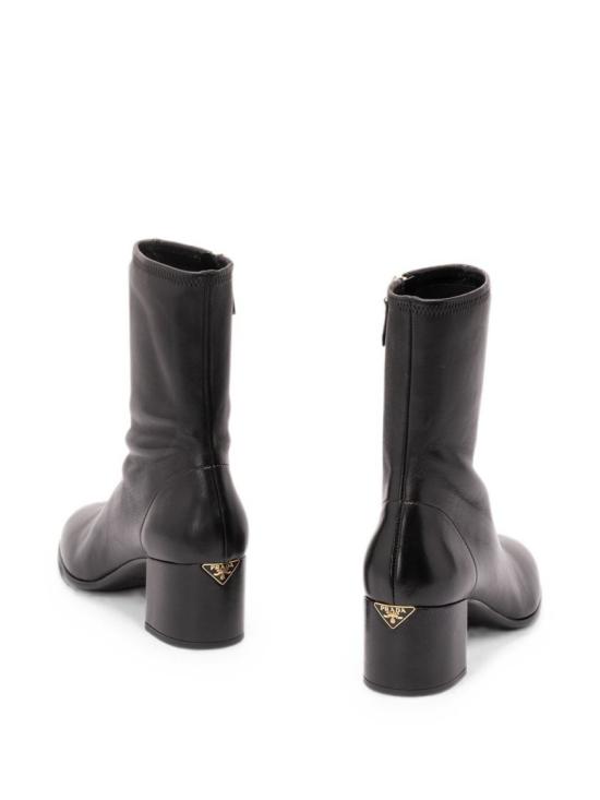 26FW 프라다 스트레치 나파 레더 앵클 부츠 1U233OL68F 055F0002 Black - PRADA