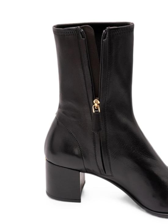 26FW 프라다 스트레치 나파 레더 앵클 부츠 1U233OL68F 055F0002 Black - PRADA