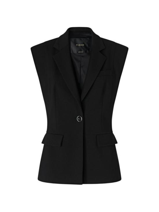 26FW 핑코 베스트 107424A3AHZ99 Black