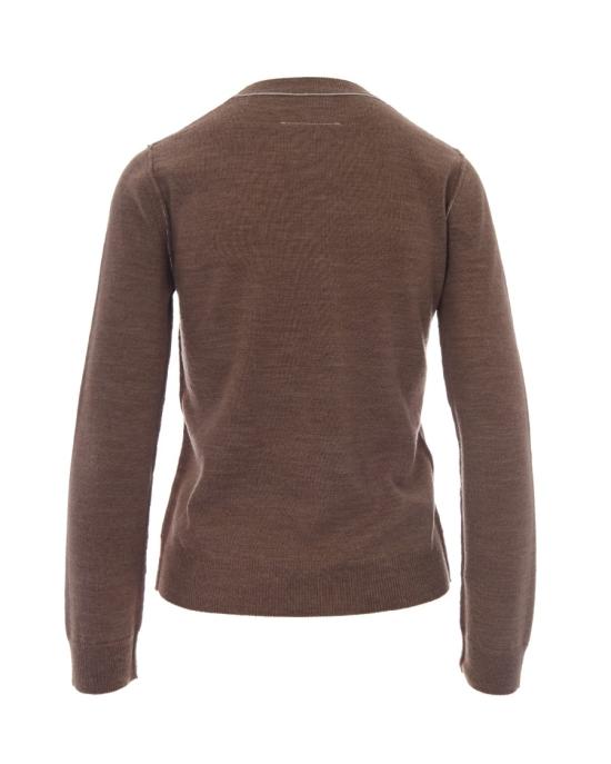 26FW MM6 메종마르지엘라 스웨터 8029282 Brown - MM6 MAISON MARGIELA