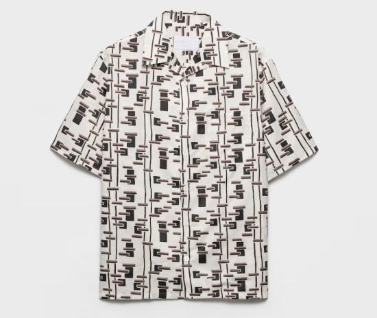 26SS 프라다 반팔 셔츠 UCS41419GWS UMOF0S8V White - PRADA